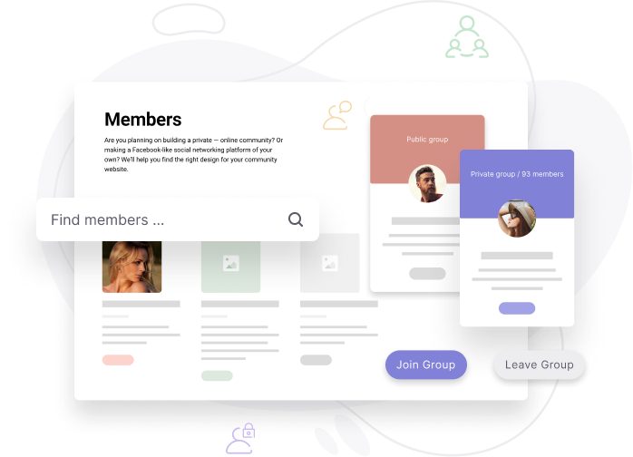 Only Members template preview