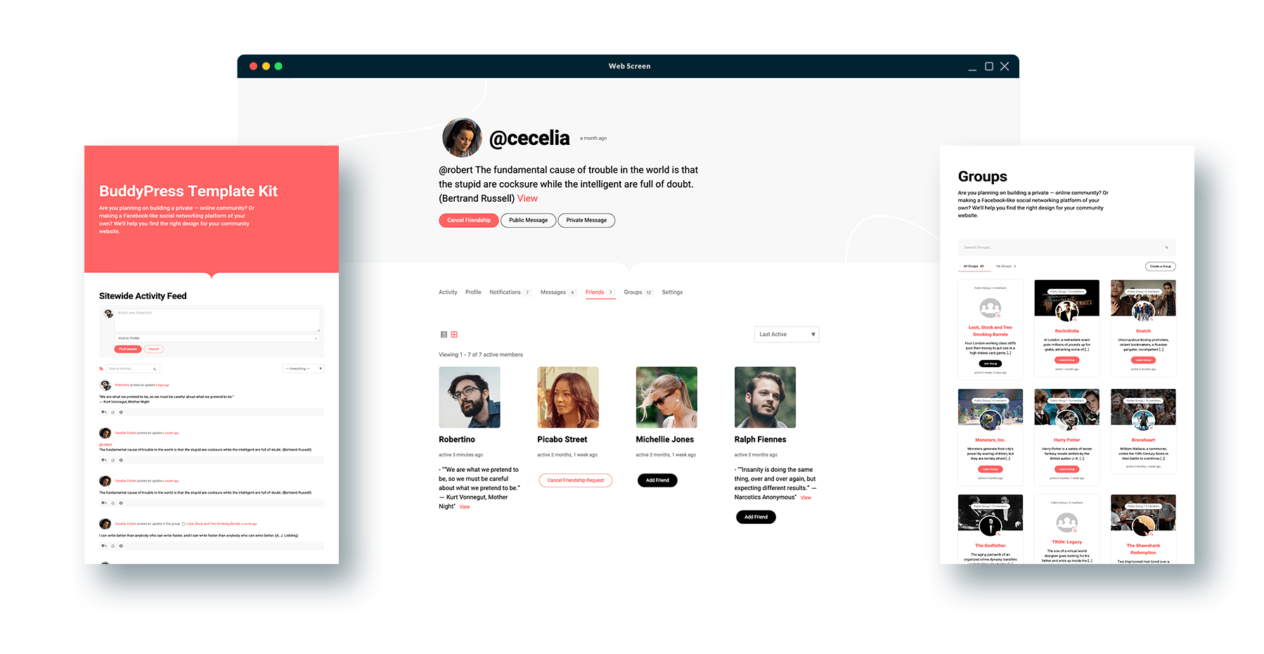 Buddybuilder community builder for buddypress and elementor