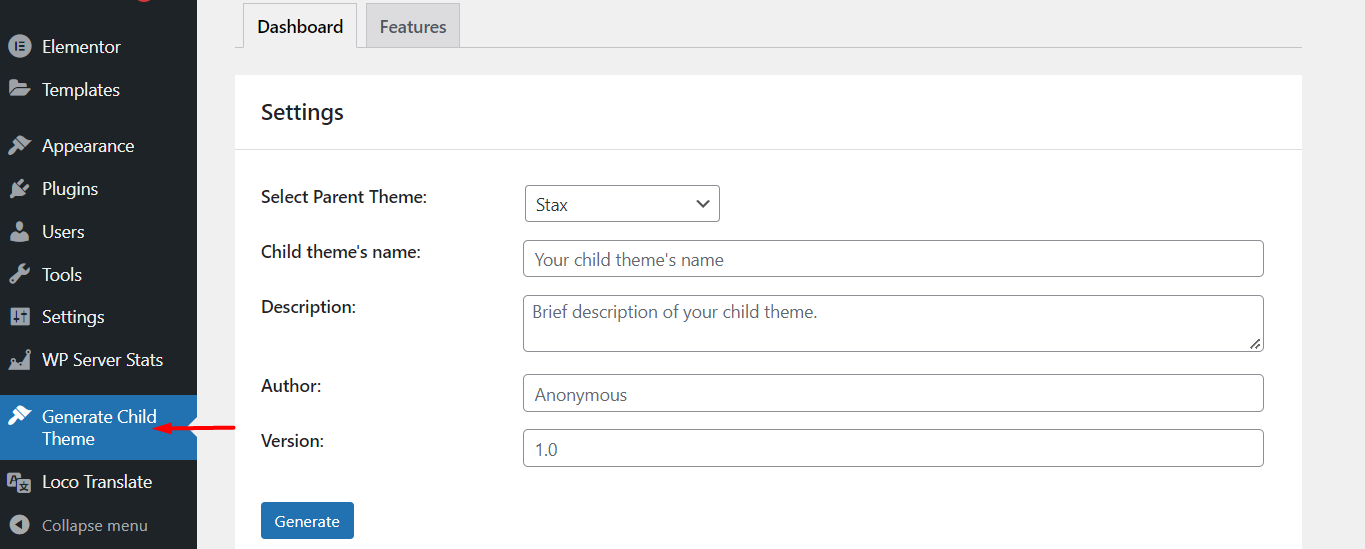 Setting Up A Stax Child Theme - StaxWP