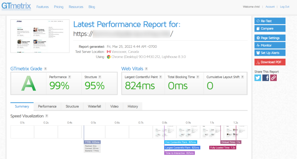 Performance testing using GTmetrix - StaxWP